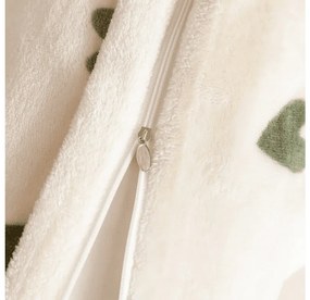 Mikroplyšové obliečky HEARTINO krémové Rozmer obliečky: 70 x 90 cm | 140 x 200 cm