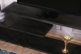 TV stolík Zigzag 120 cm tmavo hnedý