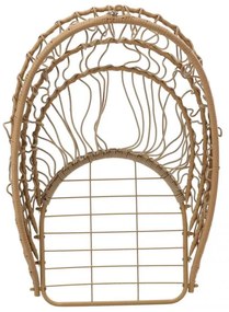 GARDEN LINE Skladacie závesné kreslo Eris Brown so sivým vankúšom FAT0923