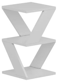 Odkladací stolík ALBENI 50x30 cm biela