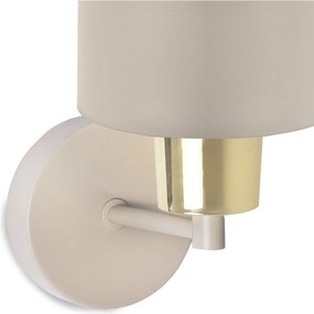 Nástenné svietidlo Panta 1, 1x béžové kovové tienidlo, g