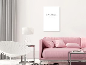 Artgeist Obraz - Balance (1 Part) Vertical Veľkosť: 40x60, Verzia: Na talianskom plátne