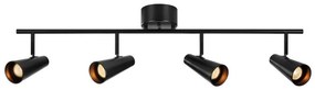 Markslöjd 108202 - Bodové svietidlo CREST 4xGU10/7W/230V čierna