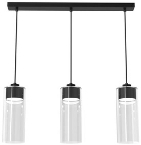 Luster na lanku CLARISSA 3xGX53/12W/230V čierna