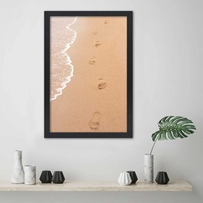 Gario Plagát Stopy na pláži Farba rámu: Bez rámu, Rozmery: 40 x 60 cm