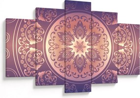 Obraz - Mandala na fialovom gradiente (150x105 cm)