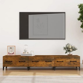 TV skrinka dymový dub 150x34,5x30 cm spracované drevo