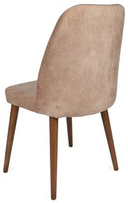 Súprava jedálenských stoličiek Alfa Beige and Walnut, 4 ks