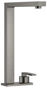 DORNBRACHT Lot 2-otvorová páková drezová batéria s otočným výtokom, s doskou, výška výtoku 319 mm, kartáčovaná tmavá platina, 32843680-99