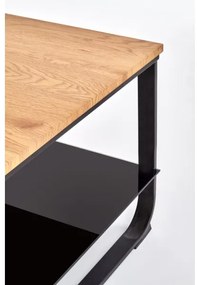 Konferenčný stolík ARTIGA 45x105 cm čierna/bežová