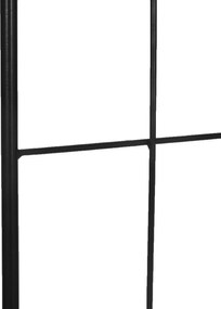 Outsunny Záhradný Trellis Sada 2 Kovových Podpier na Popínavé Rastliny - 51 x 152 cm Čierna | Aosom