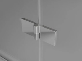 Mexen Mist-F Duo, skladací sprchový kút 85 x 115 cm, číre sklo, chrómový profil, 8A6-085L-115P-01-00