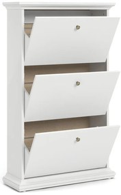 Biela výklopná skrinka na topánky Paris – Tvilum