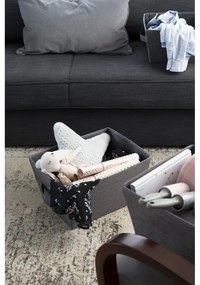 Sivý úložný koš Bigso Box of Sweden Tap, 26 x 19 cm