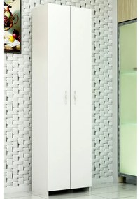 Dizajnová viacúčelová skriňa Dallin 182 cm biela