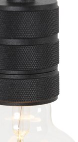 Dizajnové závesné svietidlo čierne so zástrčkou - Cavalux