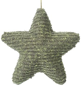 VIANOČNÁ DEKORÁCIA IRIN SADA 6KS 10X3X10 CM ZELENÁ