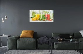 Obraz na skle Koktaily Strawberry Kiwi 120x60 cm