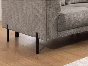 Taupe ženilková rohová pohovka (pravý roh/do L) Mauris – Ropez