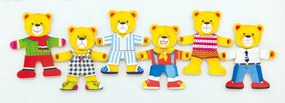 Drevené obliekacie puzzle Viga 56401 medvedík