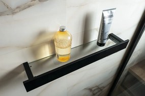 Sapho Sapho, PATRON polica s hrazdou 78cm, čierna, PX785B