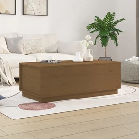 Konferenčný stolík medovo-hnedý 100x50x35 cm borovicový masív 813423