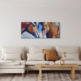 Obraz - Zamilované kone (120x50 cm)