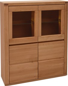 XXXLutz VYSOKÁ KOMODA, jadrový buk, jadrový buk, 118,4/139,6/37,7 cm Voleo - Komody - 002412010837
