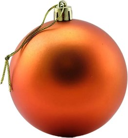 DECOLED Sada vianočných ozdôb medené plastové gule 8 cm, 12× lesklé, 12× matné, balenie 24 ks