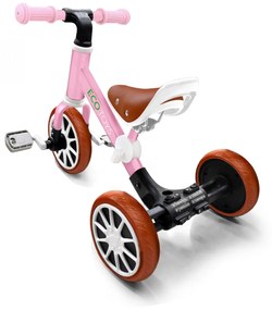 Bicykel pre deti 3v1 ECOTOYS BALANCE ružové