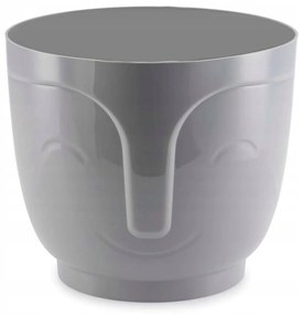 Kvetináč ZOE 16 cm sivý