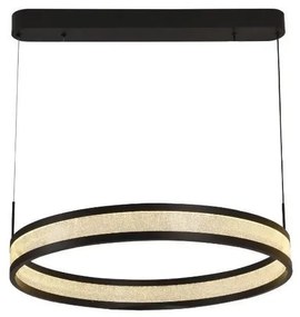 LED Stmievateľný luster na lanku LED/45W/230V čierna + diaľkové ovládanie