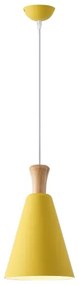 Luster na lanku 1xE27/15W/230V žltá pr. 20 cm