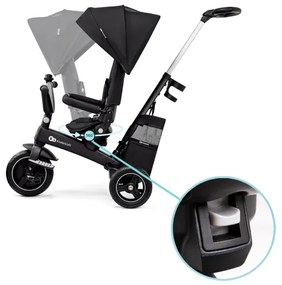 KINDERKRAFT SELECT - Detská trojkolka 5v1 EASYTWIST Premium čierna