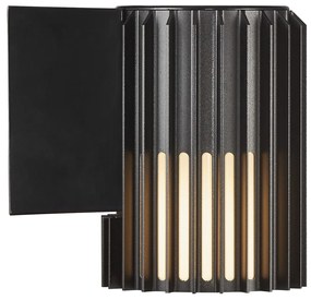 NORDLUX Vonkajšie nástenné svietidlo na terasu ALUDRA, 1xE27, 15W, čierne