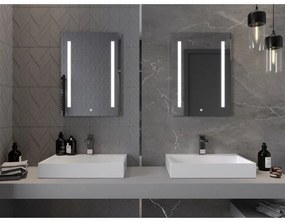 Mexen Remi, LED kúpeľňové zrkadlo s podsvietením 50 x 70 cm, 6000K, ochrana proti zahmlievaniu, 9804-050-070-611-00