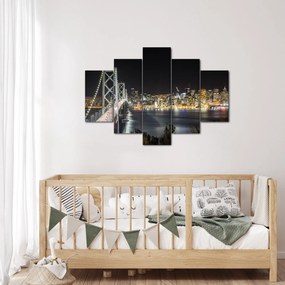 Obraz Brooklynského mostu a New Yorku (150x105 cm)