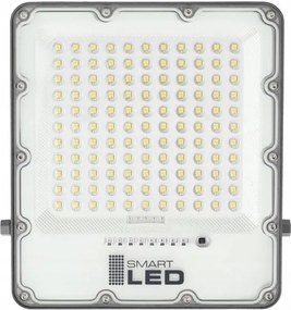 LED stmievateľný solárny reflektor LED/150W/3,2V 5000K 15000 mAh IP65 čierny + diaľkové ovládanie