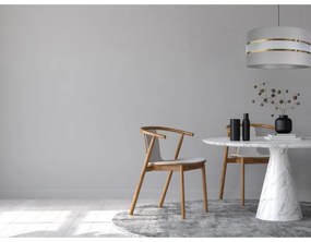 Luster na lanku CORAL 1xE27/60W/230V pr. 40 cm šedá