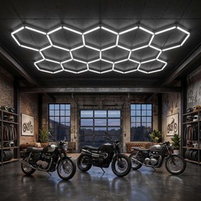Toolight Toolight, LED stropné svietidlo HEXAGON, JNH052-H, biela, OSW-56244