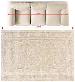 Koberec Tesoro ivory 160x230 cm