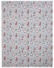 Bavlnený obrus s vianočným motívom 137x178 cm Gnomes - Catherine Lansfield