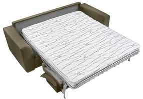 Zeleno-hnedá menčestrová rozkladacia pohovka 225 cm Augustin – Bobochic Paris