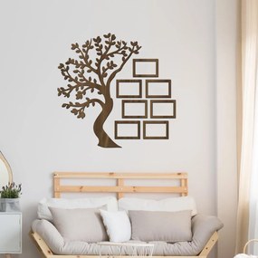 drevo zivota Drevený rodostrom so 7 fotorámikmi Farebný vzor: Orech, Veľkosť fotoramčiků: 50x70