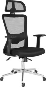 Kancelárska ergonomická stolička Neoseat LORELI — čierna, nosnosť 150 kg