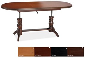 Signal Zdvíhací konferenčný stôl DANIEL farba wenge 120(160)x70x61(75)