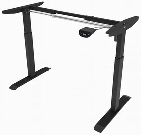 Herný stôl BR01 svetlohnedý s čiernym rámom 120 cm