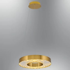 LED luster na lanku JESI LED/35W/230V 3000K pr. 40 cm bronzový