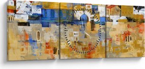 Obraz - Múr nárekov, Jeruzalem, Izrael (s hodinami) (90x30 cm)
