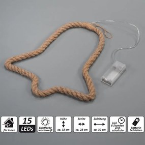 Nexos 86217 Sada vianočných dekorácií 45 LED, teplá biela, 3 ks